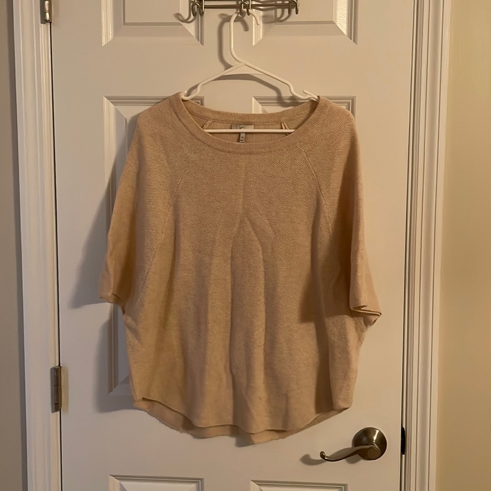 Wool/cashmere cozy sweater poncho
